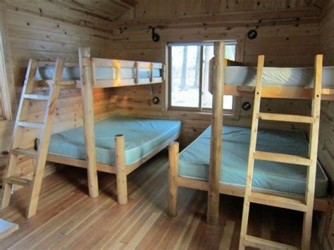 camp bunk'd|bunk beds for hunting camp.